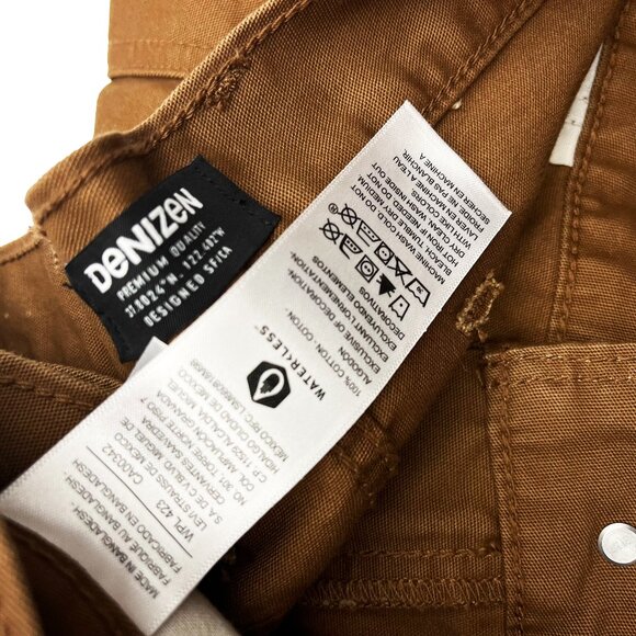 Levis Denizen Loose Fit Carpenter Jeans Mens Brown Denim Pants Wide Leg 40 x 30 - Picture 4 of 6